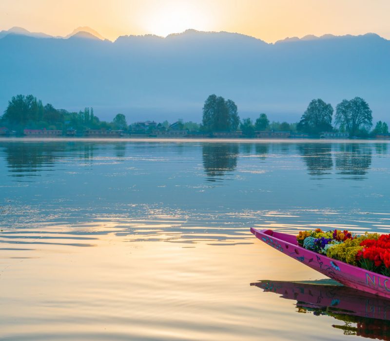Sunrise on Dal lake, Kashmir India